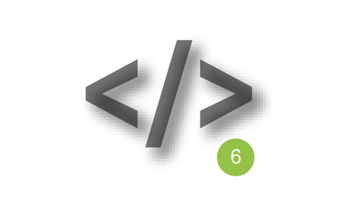 Icon für einen Programmiercode.
