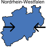 Karte von NRW