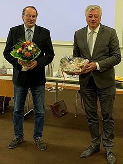 Verbandsvorsteher Thoma Gemke und Leiter der Verbandsversammlung Dr. Jürgen Wutschka
